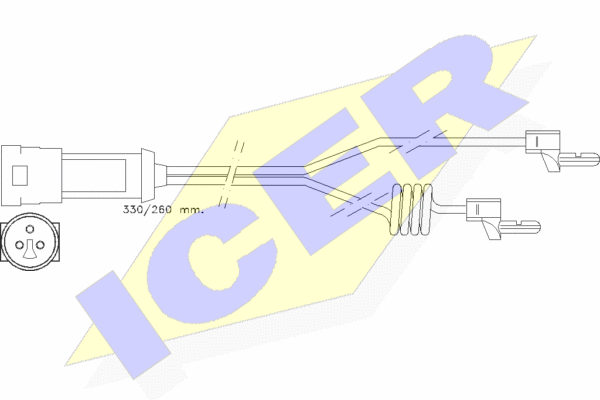 Senzor de avertizare,uzura placute de frana 610234 E C ICER